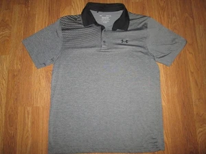 Mens UNDER ARMOUR THE PLAYOFF POLO HEATGEAR loose fit collared golf shirt L Lg - Picture 1 of 1