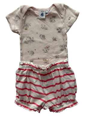Petit Bateau/Gap Bodysuit and Short Set, 6/12 Months,  Excellent Condition - Image 1 of 4