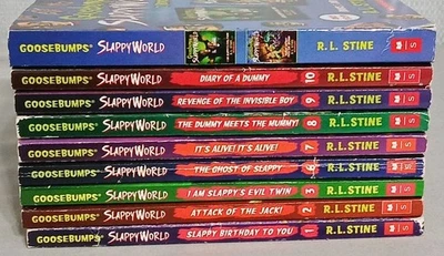 Goosebumps Slappy World Books Lot of 9 R. L. Stine Good Condition Foto 1 de 4