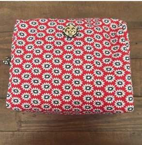 Bolso de Cosméticos Floral Tory Burch Brigitte Rojo Blanco Azul Nylon Nuevo con Etiquetas - Imagen 1 de 8