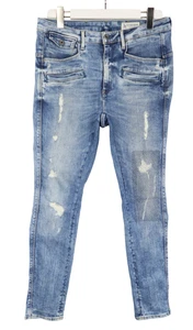 G-STAR Dadin 3D Low Boyfriend Jeans Women's W27/L32 Blue Zip Fly Whiskers - Picture 1 of 9