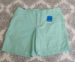 NWTColumbia Washed Out Shorts Mens 42× 10 Seafoam Green Outdoors - Picture 1 of 7