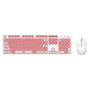 Set combinato tastiera e mouse wireless sottile resistente per PC laptop full-size UK - Foto 1 di 5
