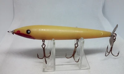Señuelo de pesca vintage Boy Howdy Style Bone 5" Rattlin superficie superior 1/2 oz utilería Foto 1 de 4