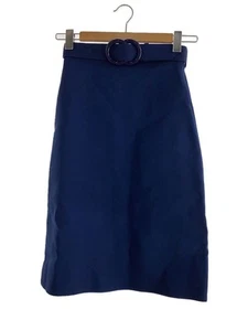 GUCCI Other Skirt 36 Linen Navy Used - Picture 1 of 6