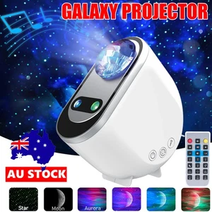 LED Starry Sky Galaxy Projector Lamp Colorful Music Projection Star Night Lights - Picture 1 of 12