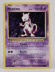 Pokemon TCG Mewtwo 51/108 2016 Evolutions Cracked Ice Holo Rare Card - Picture 1 of 2