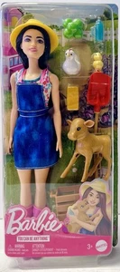 Muñeca Barbie granjera animales de granja - Imagen 1 de 3