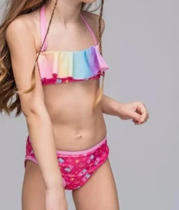 Neckholder Bikini Set rosa Muster Gr 104 / 4 Neu "Peppa Pig" - Bild 1 von 2