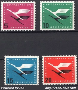 ALLEMAGNE FEDERALE REOUVERTURE DE LUFTHANSA N° 81/84 NEUF ** SANS CHARNIERE - Picture 1 of 2