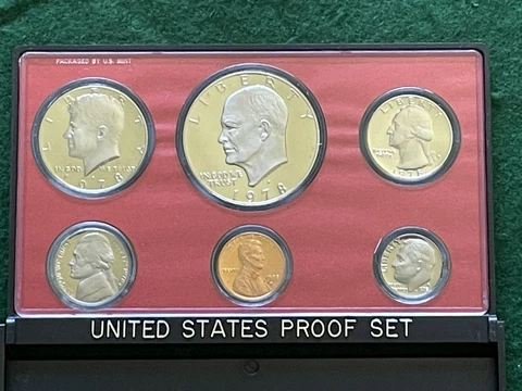 1978 Proof Set U.S. Mint Original Government Packaging OGP Collectible Cover