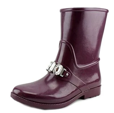 MICHAEL Michael Kors женщин Leslie дождя ботинок, сливы резины/камни, размер 6,0 - Изображение 1 из 4