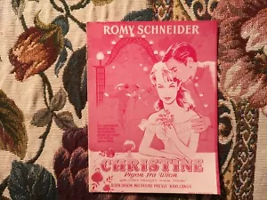 r94 Kino Programmheft Christine Alain Delon Romy Schneider Dänemark 1958 - Bild 1 von 5