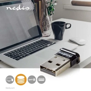 Adaptateur dongle USB sans fil Nedis Bluetooth CSR Windows XP Vista 7 8 10 - Photo 1/7