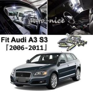 18 Error Free White Bulb For AUDI A3 8P 2006-2011 LED Interior Light Package Kit - Picture 1 of 11