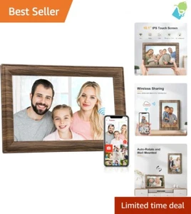User-Friendly 10.1 Inch Smart Digital Picture Frame, Share Photos via Frameo App - Picture 1 of 9
