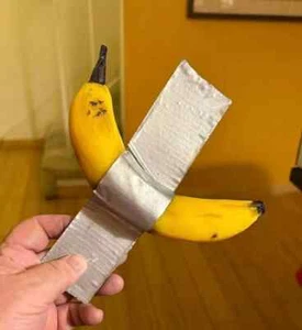 Cinta adhesiva plátano pintura estilo forjado a mano montaje arte moderno decoración de pared regalo - Imagen 1 de 5