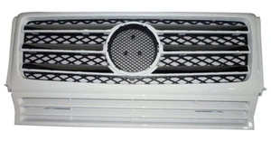 Fit for Mercedes Benz G-Class W463 90-12 Front Grille G550 G55 A Chrome & White - Picture 1 of 1