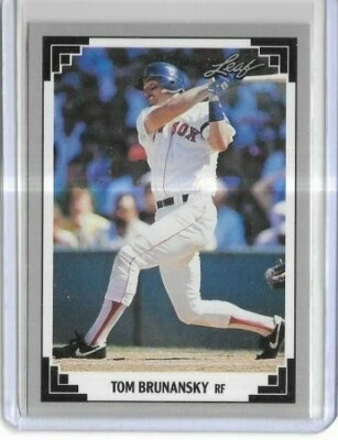 1991 Leaf Tom Brunansky #164 Boston Red Sox - Image 1 of 2