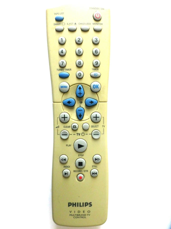 PHILIPS VCR REMOTE CONTROL RT25128/111 - Image 1 of 1