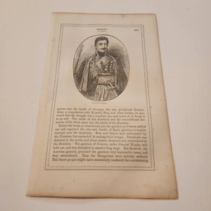 Retrato del General Georgey Hungría c. 1853 Grabado (354) - Imagen 1 de 2