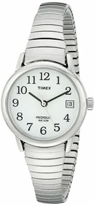 Timex T2H371, lecteur facile, femme, extension ton argent, indiglo, date, NEUF - Photo 1/2