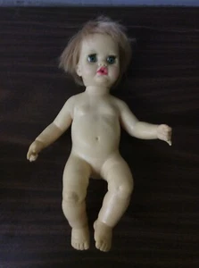 Muñeca bebé Ideal Toy 1971 vintage TNT-14-B-34 pelo moldeado 12" de alto bonita  - Imagen 1 de 9