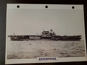 Hoja de información USS Enterprise ediciones Atlas 1941-1945 - Imagen 1 de 2