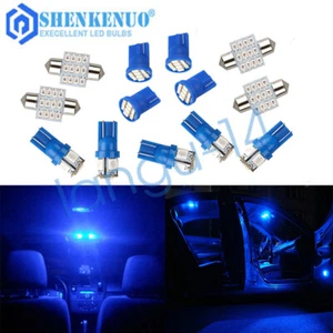 13 luces interiores completas para Ford F-250 F-350 F-450 2005-2016 equipamiento azul hielo - Imagen 1 de 5