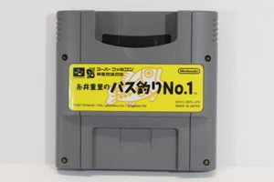 Shigesato Itoi Bass Tsuri No.1 Fishing SFC Super Famicom SNES Japan Import I08 - Picture 1 of 12