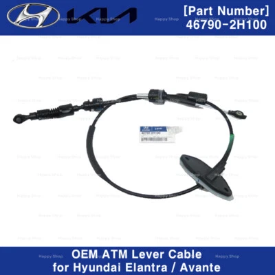 Cable de palanca de cajero automático 467902H100 genuino OEM para Hyundai Elantra 07-12 Avante 06-10 Foto 1 de 2