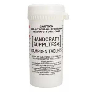 Handcraft Supplies Campden Approx. 100 Campden Wine Cider Sanitising Preserving - Picture 1 of 2