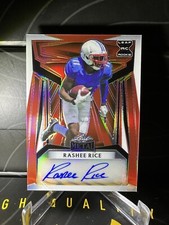 2023 Rashee Rice Leaf Metal Red Prismatic Refractor XRC Auto #BA-RR1 1/3