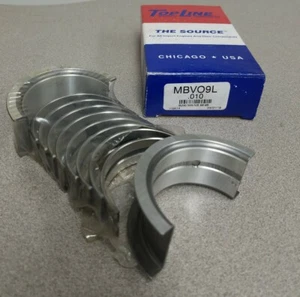 TOPLINE MBVO9L .010 Volvo Engine Crankshaft Main Bearing Set for Volvo - Bild 1 von 6