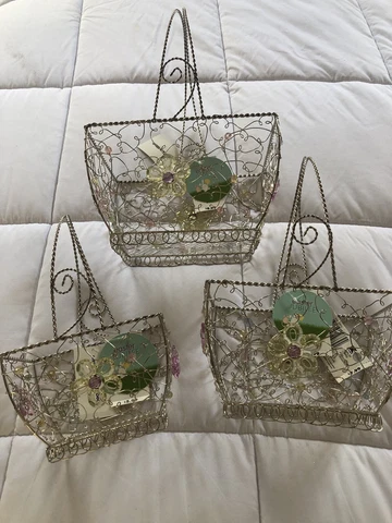 Wire Easter Baskets - Set Of Three Cover