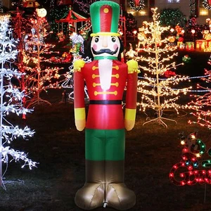 7 FT Christmas Inflatable Nutcracker Soldier Blow up with Build-in LED Lights... - Picture 1 of 6