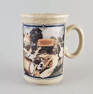 Watkins 1936 Almanac Stoneware Coffee Mug c.1985 Made in England - Picture 1 of 8