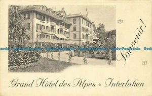 R627460 Souvenir. Grand Hotel des Alpes. Interlaken - Imagen 1 de 2