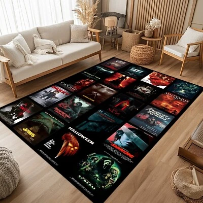 Horror Movie Carpet, Horror Rug, Movie Carpet, Horror Area Rug, Horror Gift Rug - Image 1 of 4