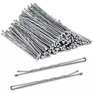 MORGLES Large Silver Bobby Pins for Gray Thick Hair, 2.75" Jumbo Hair Pins with - Picture 1 of 12