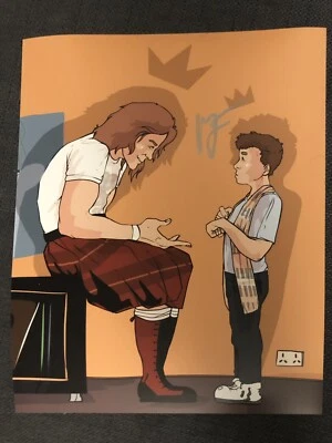 MJF Maxwell Jacob Friedman Signed Aew proof  Autographed 8x10 Photo Roddy Piper - Image 1 of 3