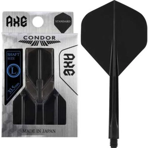 Condor Axe Standard Shape Black Dart Flights Vorbauten 3 Längen - Bild 1 von 1