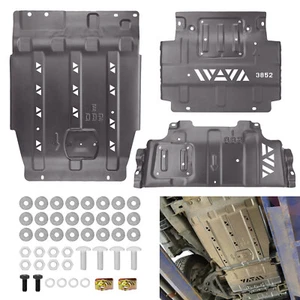 Full Skid Plate Package w/Front Transmission Skid Plate For 2015-2022 Ford F150 - Foto 1 di 8