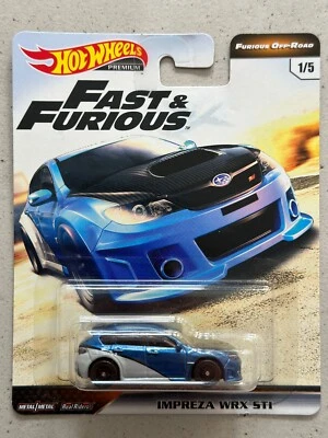 2017 Hot Wheels Premium Fast and Furious SUBARU IMPREZA WRX STI Furious Off-Road - Image 1 of 4
