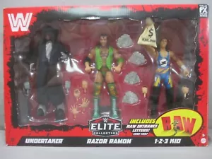 WWE Elite Collection UNDERTAKER RAZOR RAMON 1-2-3- NIÑO 3-Pack 2022 Lucha Libre - Imagen 1 de 11