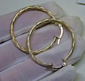 Pendientes de aro 100% de plata 925 grandes para mujer. - Imagen 1 de 5