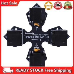 Networking Throwing Star LAN Tap RJ45 Connector Passive Ethernet Tap - Afbeelding 1 van 11