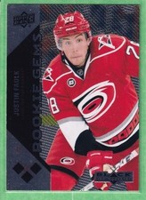 2011-12 Upper Deck Black Diamond Rookie Gems #185 Justin Faulk CAR Hurricanes