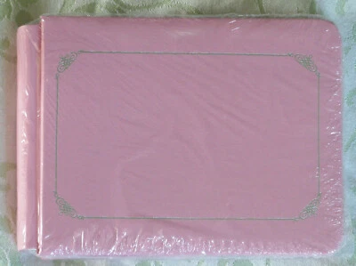 Álbum de recortes Creative Memories 5x7 Baby Pink Sentiments con adornos plateados Foto 1 de 2