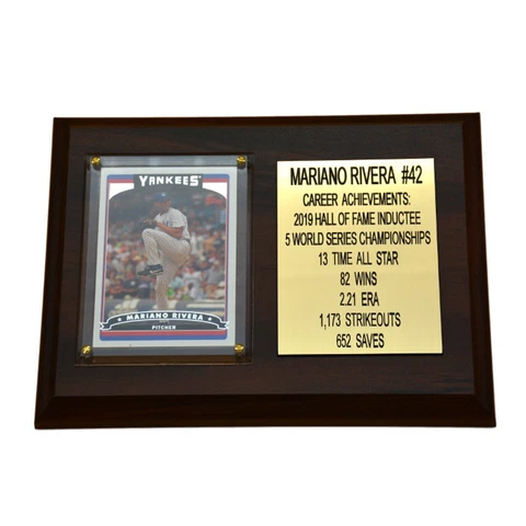 Mariano Rivera New York Yankees 8" x 6" Baseball Card Deluxe Plaque  collectible Cover